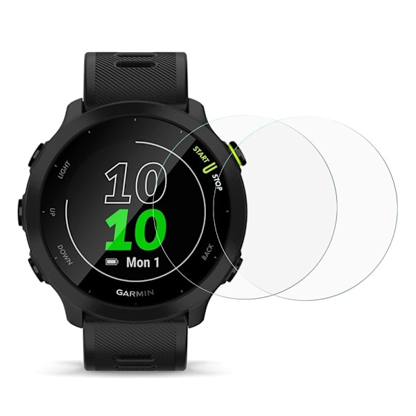 2Pcs Garmin Forerunner 158 HD clear tempered glass screen protector Transparent