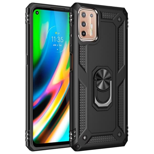 Bofink Combat Motorola Moto G9 Plus kotelot - Musta Black