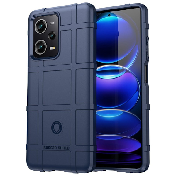 Rugged Shield Etui Xiaomi Redmi Note 12 Pro - Blå Blue