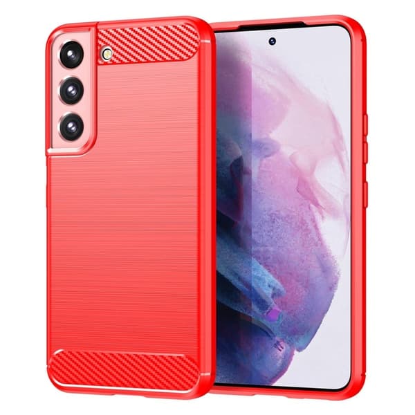 Carbon Flex Etui Samsung Galaxy S23 - Rød Red