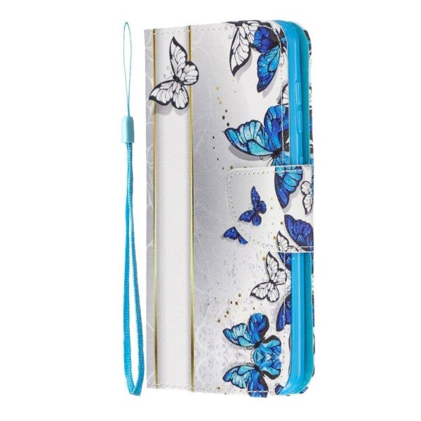 Wonderland Samsung Galaxy A60 kotelot - Perhoset-malli Blue