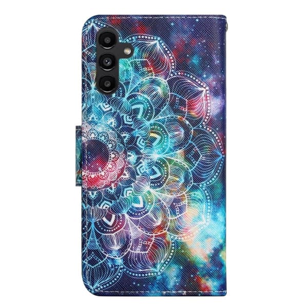 Wonderland Samsung Galaxy A24 4G Flippetui - Starry Sky / Mandala Multicolor