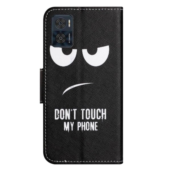 Wonderland Motorola Moto E22i / E22 Flip Etui - Don't Touch My P Black