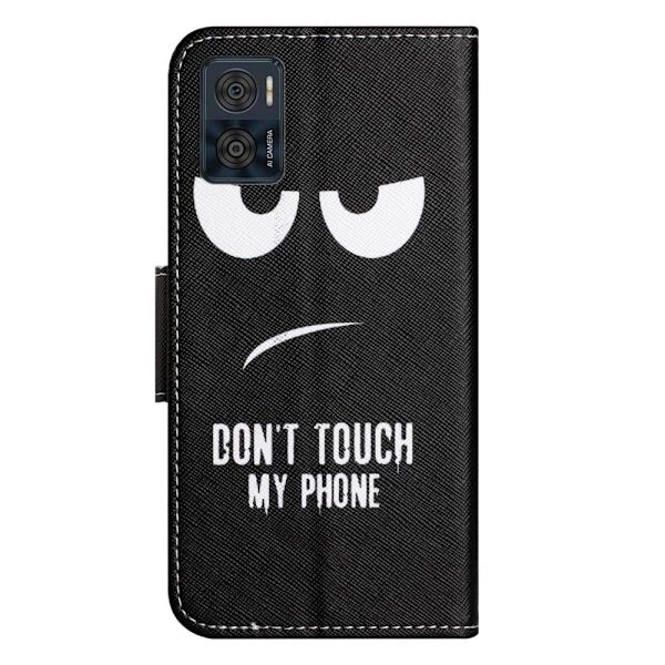 Wonderland Motorola Moto E22i / E22 Flip Etui - Don't Touch My Phone Black
