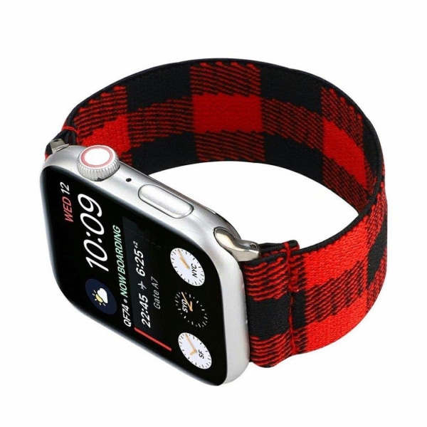 Apple Watch Series 6 / 5 40mm trasa mönster klockarmband - rött Röd