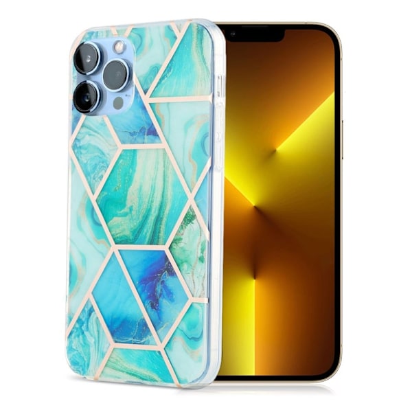 Marble iPhone 13 Pro Max Etui - Grønn Green