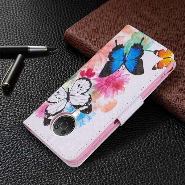 Wonderland Nokia G20 Flippetui - Livlige Sommerfugler Multicolor