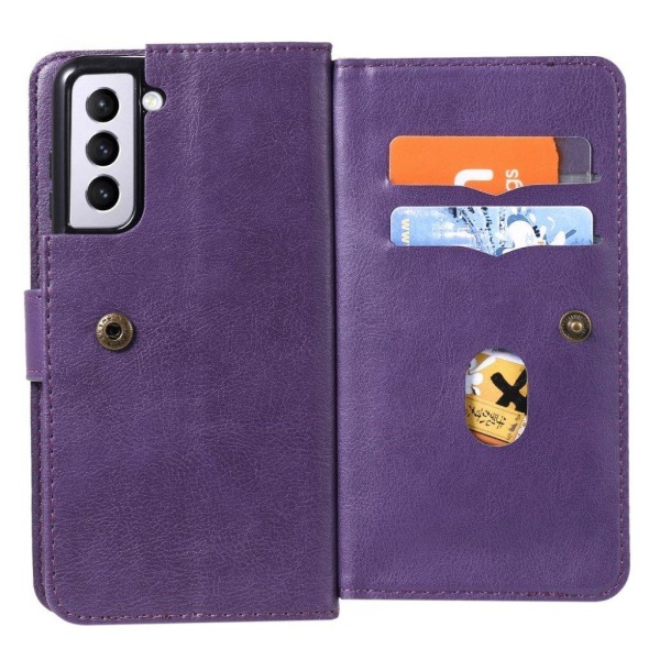 10-slot Pung Etui til Samsung Galaxy S21 Plus - Lilla Purple