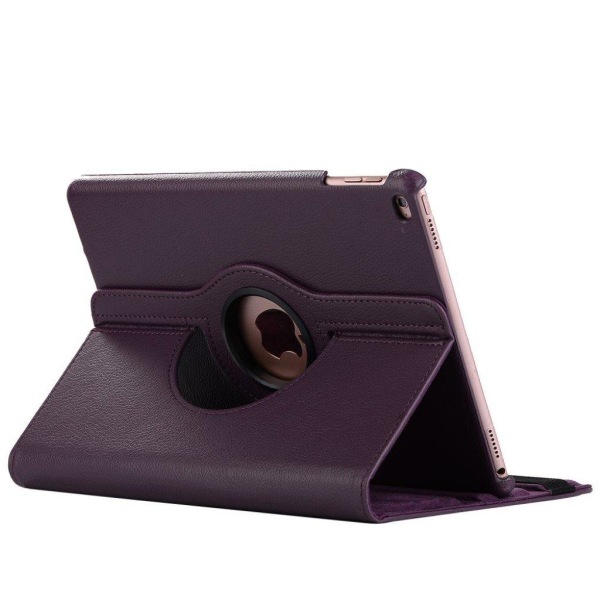 iPad (2017) flot og holdbart læder etui - Lilla Purple