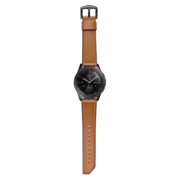 Samsung Gear S3 / S3 Frontier knife edge genuine leather watch b Brun