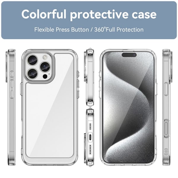 iPhone 16 Pro Max smart akryl cover - Transparent Transparent