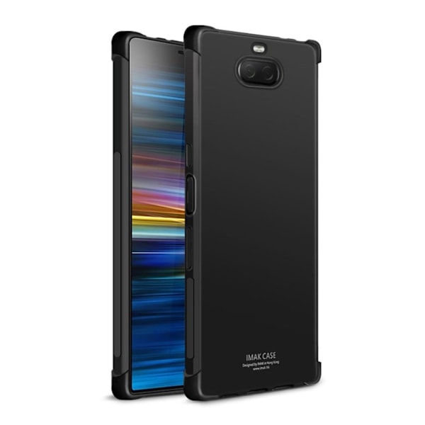 IMAK Sony Xperia 10 Plus putoamisen estävä kotelo - Metalli Musta Black