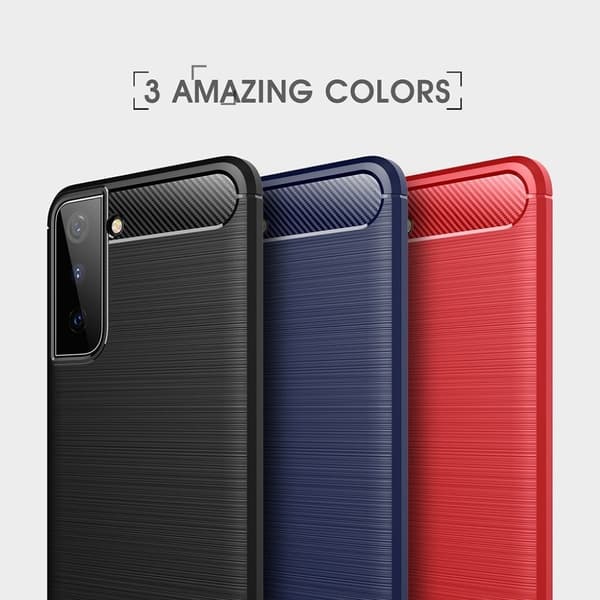 Carbon Flex Samsung Galaxy S21 Plus 5G kotelot - Punainen Red