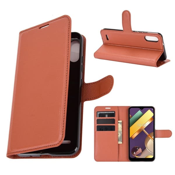 Classic LG K22 flip kuoret - Ruskea Brown