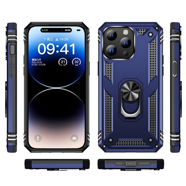 Bofink Combat iPhone 15 Pro skal - Blå Blå