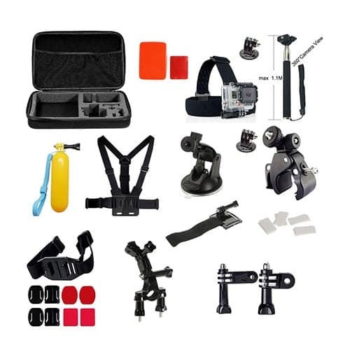 36-i-1 Utomhus Tillbehörs Kit för GoPro Kamera Serier multifärg