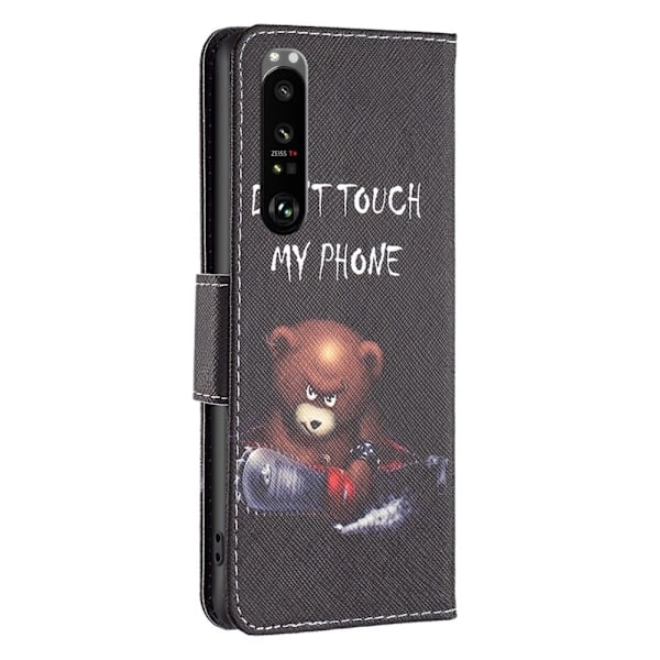 Wonderland Sony Xperia 1 III flip etui - Bjørn Black