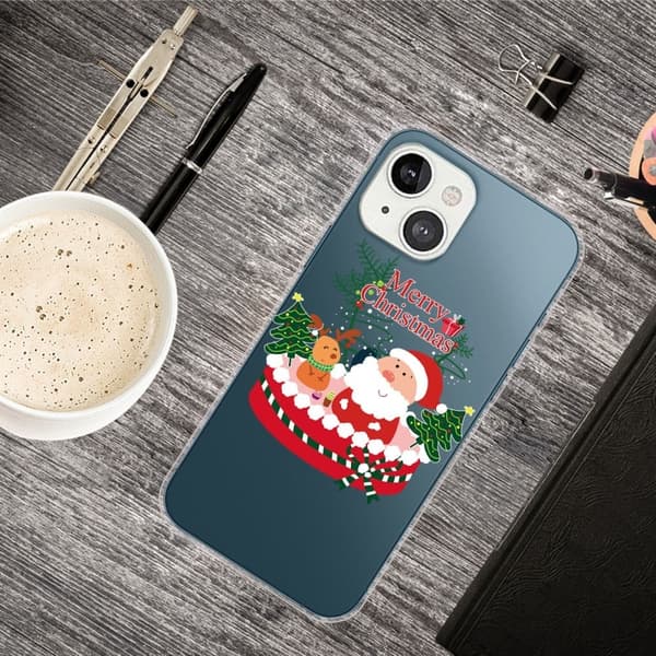 Joulu iPhone 13 Mini tapauksessa - Santa Ja Peura Multicolor