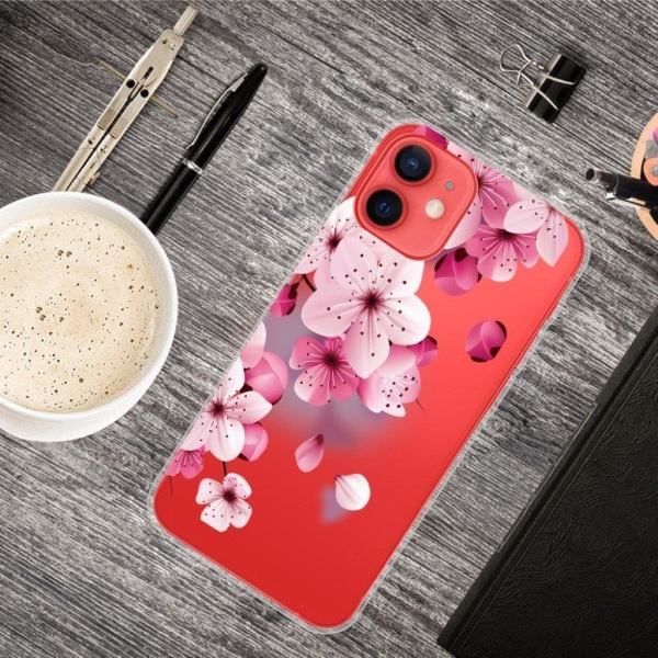 Deco iPhone 13 Mini skal - Persikoblomma Rosa