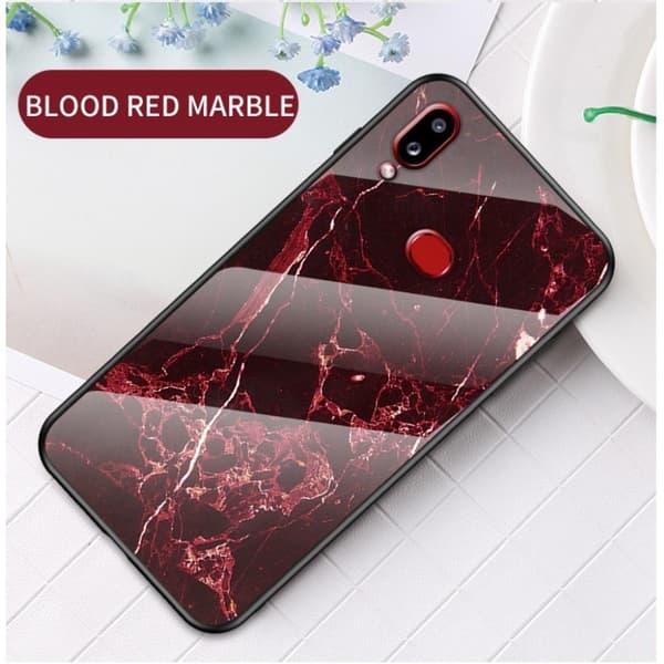 Fantasy Marble Samsung Galaxy A10s deksel - Rød Red