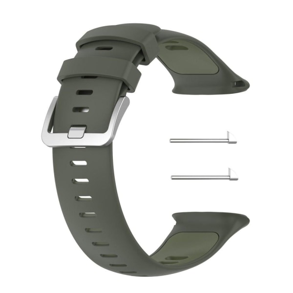 Polar Vantage V2 kaksivärinen silikonikellon hihna - Armeijan Vihreä Green