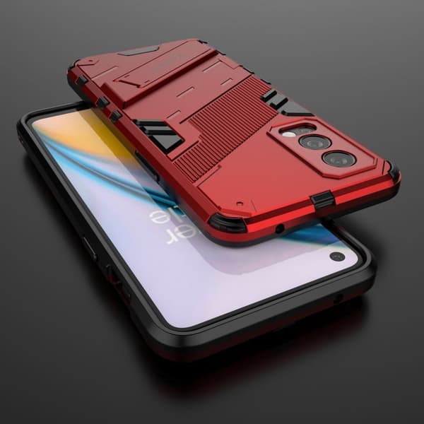 Støtsikkert hybriddeksel for OnePlus Nord 2 5G - Rød Red