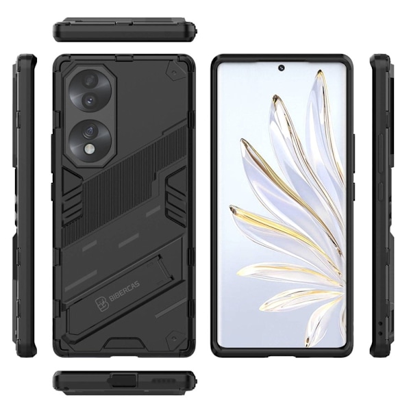 Stødsikker Hybrid Cover med A Moderne Touch til Honor 70 - Sort Black