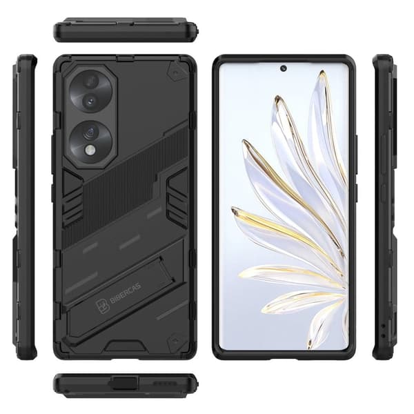 Støtsikkert hybriddeksel for Honor 70 - Svart Black