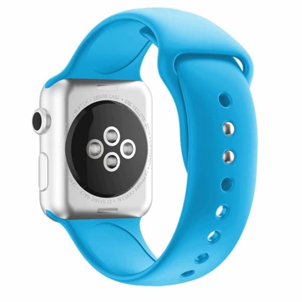Apple Watch Series 4 40mm dual pin silikone Urrem - Himmelblå Blue