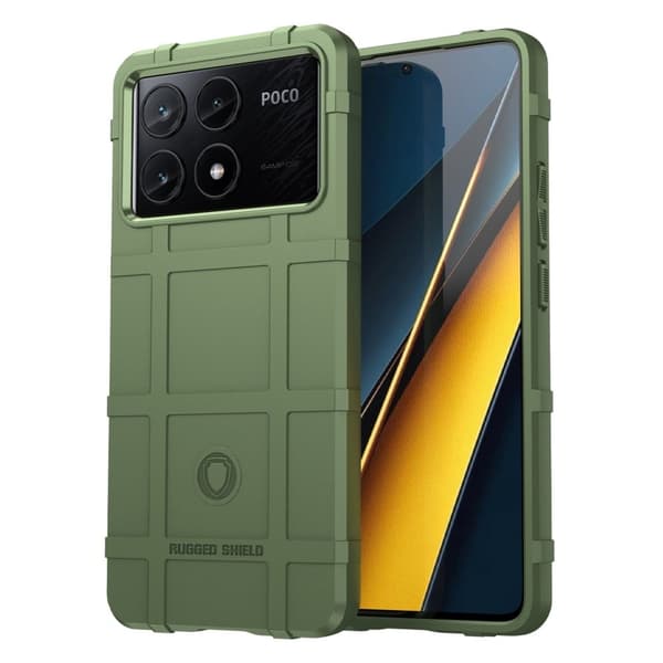 Rugged Shield Xiaomi Poco X6 Pro / Xiaomi Redmi K70E deksel - Grønn Green