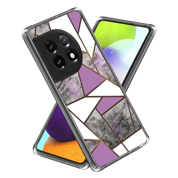 Marble design OnePlus Ace 3 / OnePlus 12R cover - Style J Purple