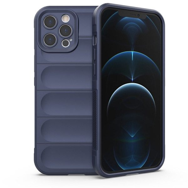 Deksel med mykt grep for iPhone 12 Pro Max - Mørkeblå Blue