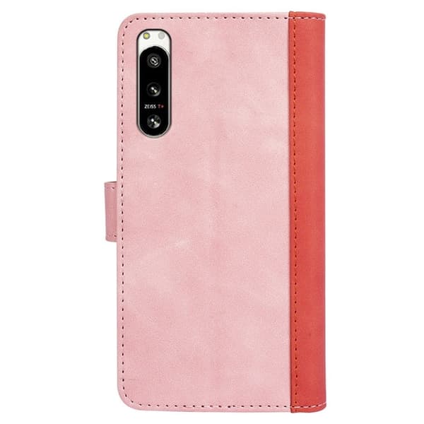 Tofarget lærdeksel for Sony Xperia 5 IV - Rosa Pink