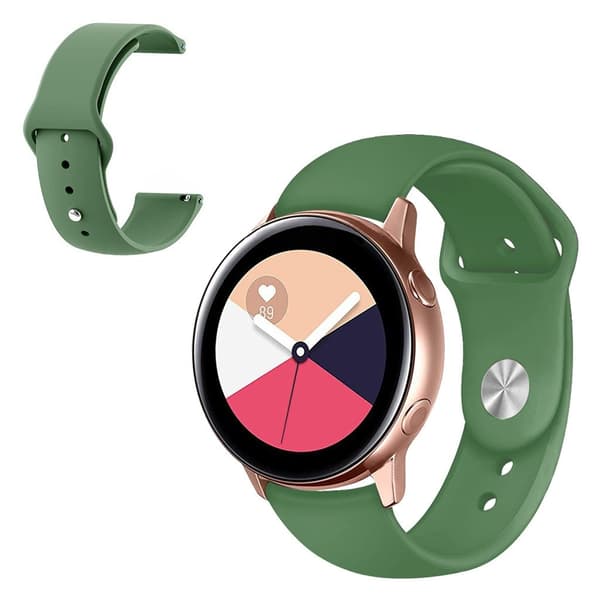 silikone rem til Samsung and Garmin rem - militærgrøn Green