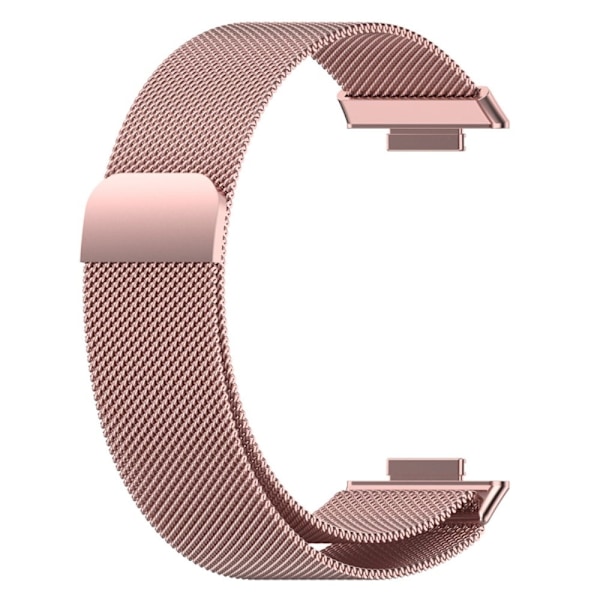 Huawei Watch Fit 2 milanese ruostumattomasta teräksestä valmistettu ranneke - Ruusu Vaaleanpunainen Pink