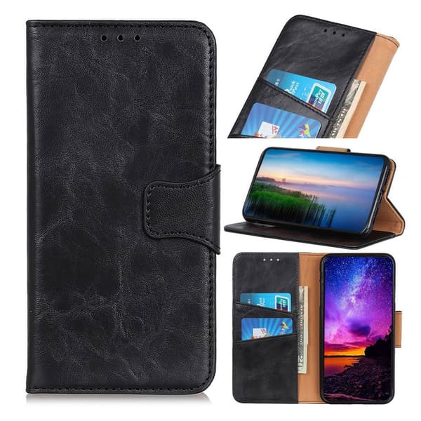 Neptune LG K20 (2019) læderetui – Sort Black