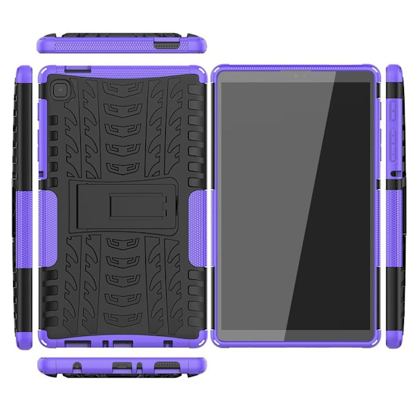 Rengaskuvio kickstand tapauksessa Samsung Galaxy Tab A7 Lite - Violetti Purple