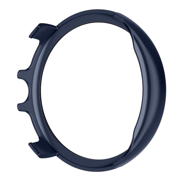 For Aigo GTV2 Watch Protective Cover Hard Flexible Case with Tempered Glass Protector - Midnight Blue Blå