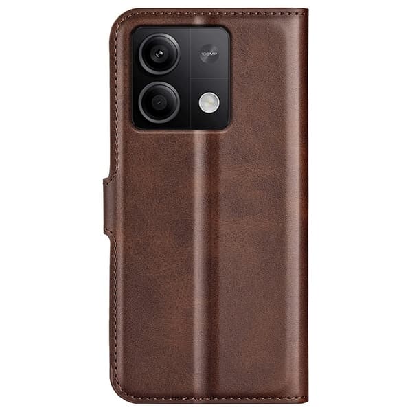 Læretui med Lommebok til Xiaomi Redmi Note 13 5G  - Brun Brown