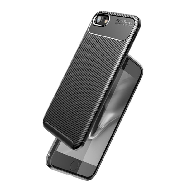 Carbon Shield iPhone SE 2020 etui - Sort Black
