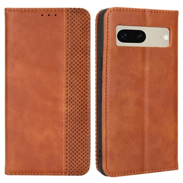 Bofink Vintage Google Pixel 7 Læretui - Brun Brown