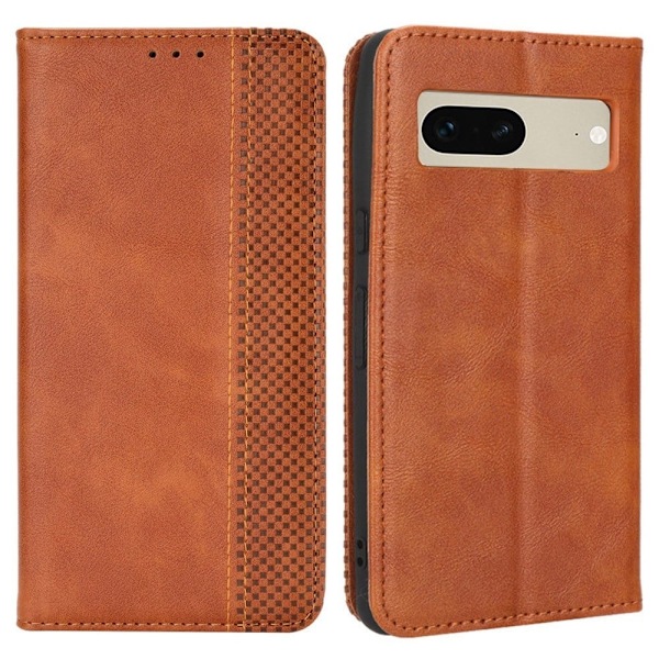 Bofink Vintage Google Pixel 7 Nahkakotelo - Ruskea Brown