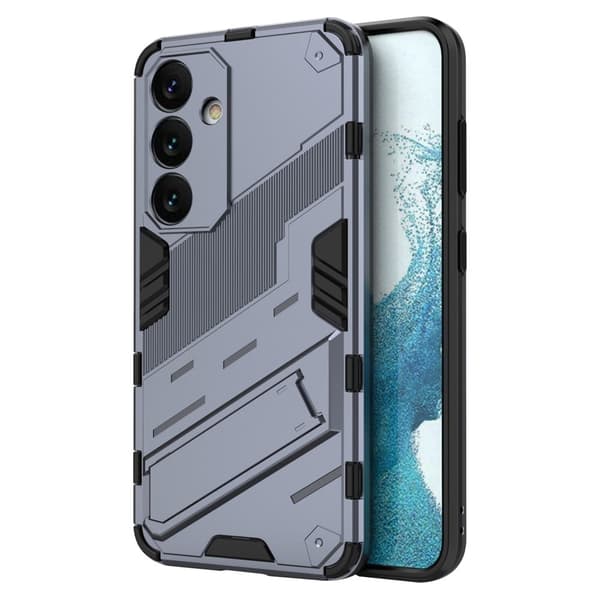 Stødsikkert moderne Samsung Galaxy S24 hybridcover - Grå Silver grey