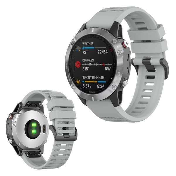 Garmin Fenix ​​6 holdbar klokkereim - Grå Silver grey