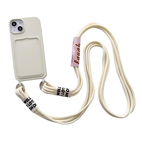 iPhone 15 Kortholderveske - Beige Brown