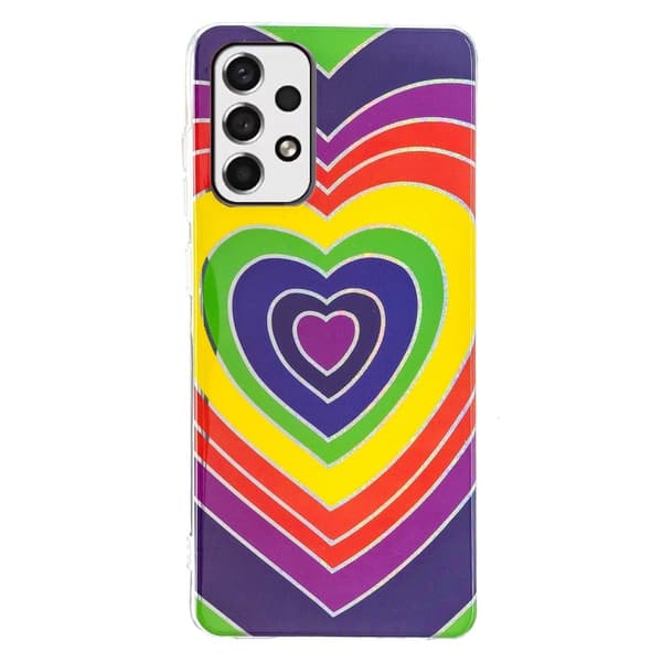 Marble Samsung Galaxy A33 5G Suojakotelo - Heart Multicolor