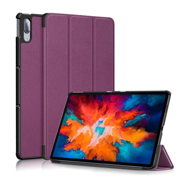 Lenovo Tab P11 Pro kolminkertainen nahkakotelo - Violetti Purple