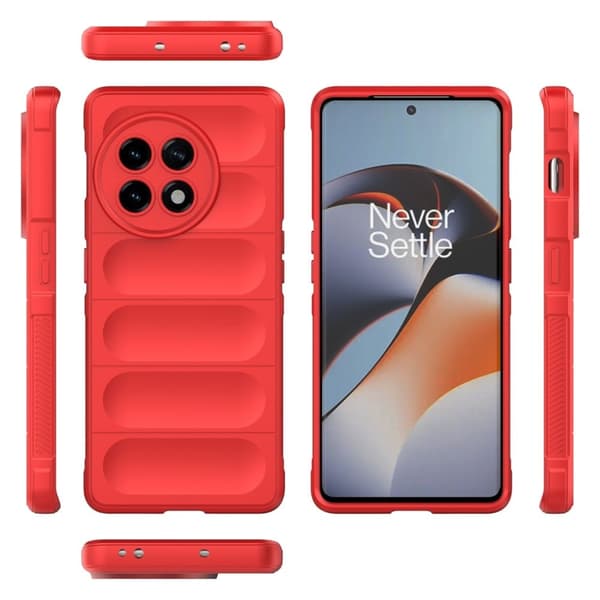 Mjukt greppformat OnePlus 11R / OnePlus Ace 2 skal - Röd Röd