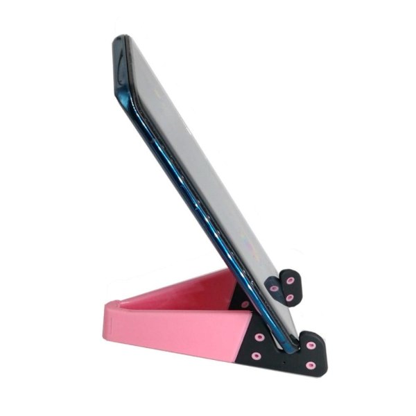 Universal V-shape foldable phone stand holder - Pink Rosa