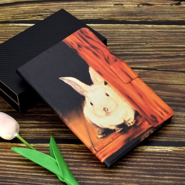 Viileä kuvio nahkakotelo Lenovo Tab M10 - Kani Multicolor